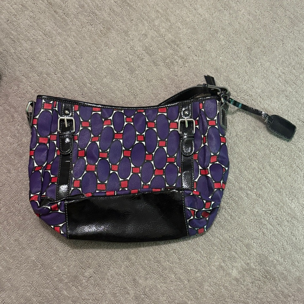 Nine & Co. Stylish Purple and Black Women's Bag